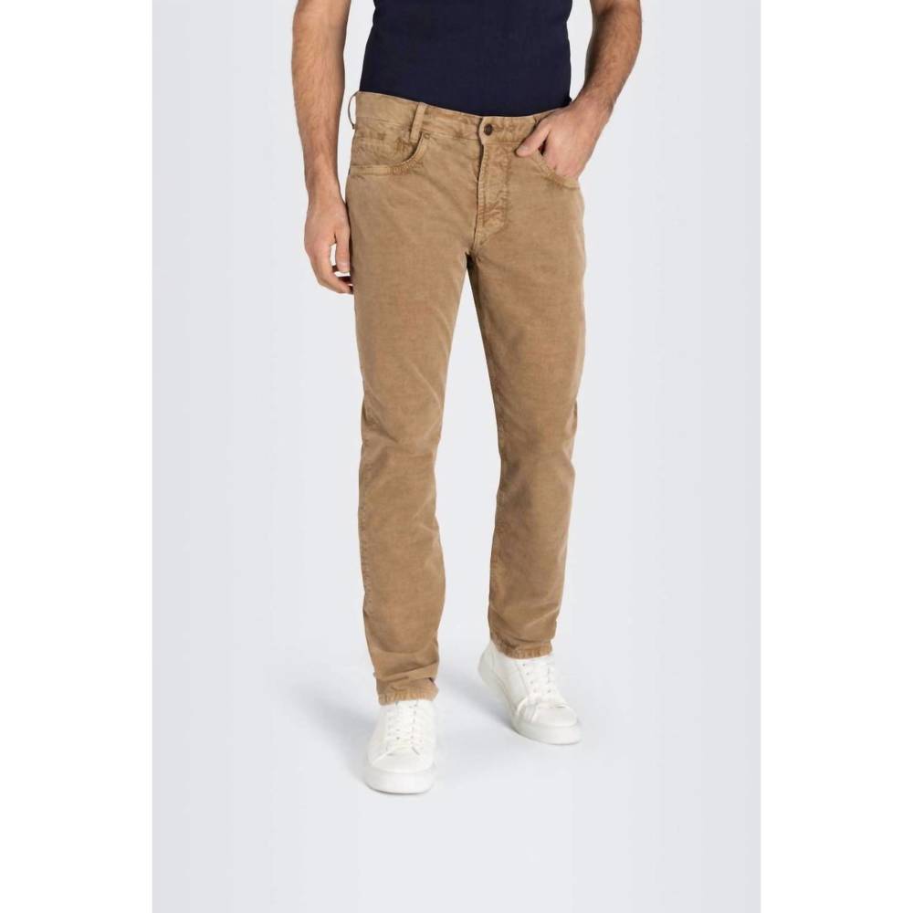 NEW MAC JEANS arne pipe corduroys pants in toffee brown